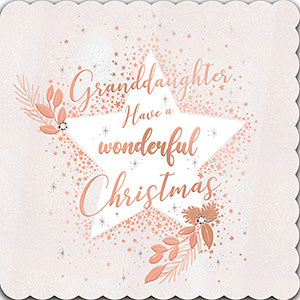 Granddaughter -  Christmas card