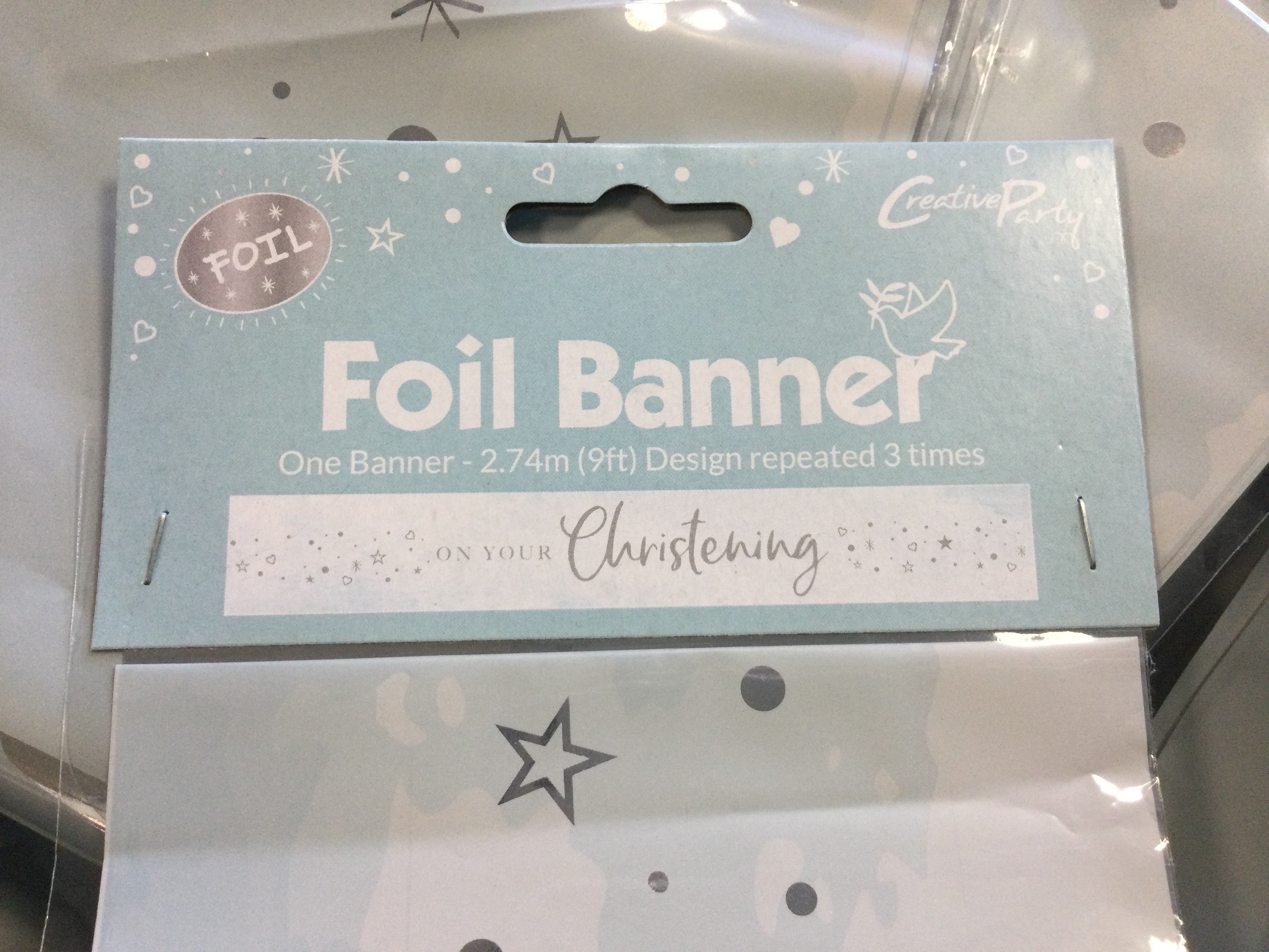 On your Christening - Banner