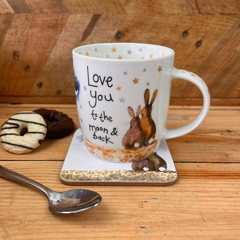 Alex Clark Mug & Coaster Set - Love You To The Moon & Back