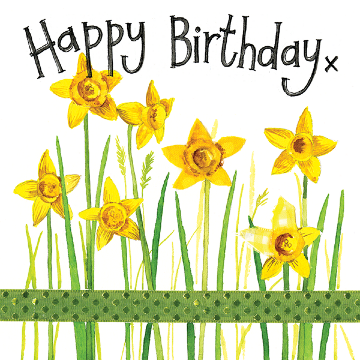 Alex Clark Birthday Daffodils - Birthday Card