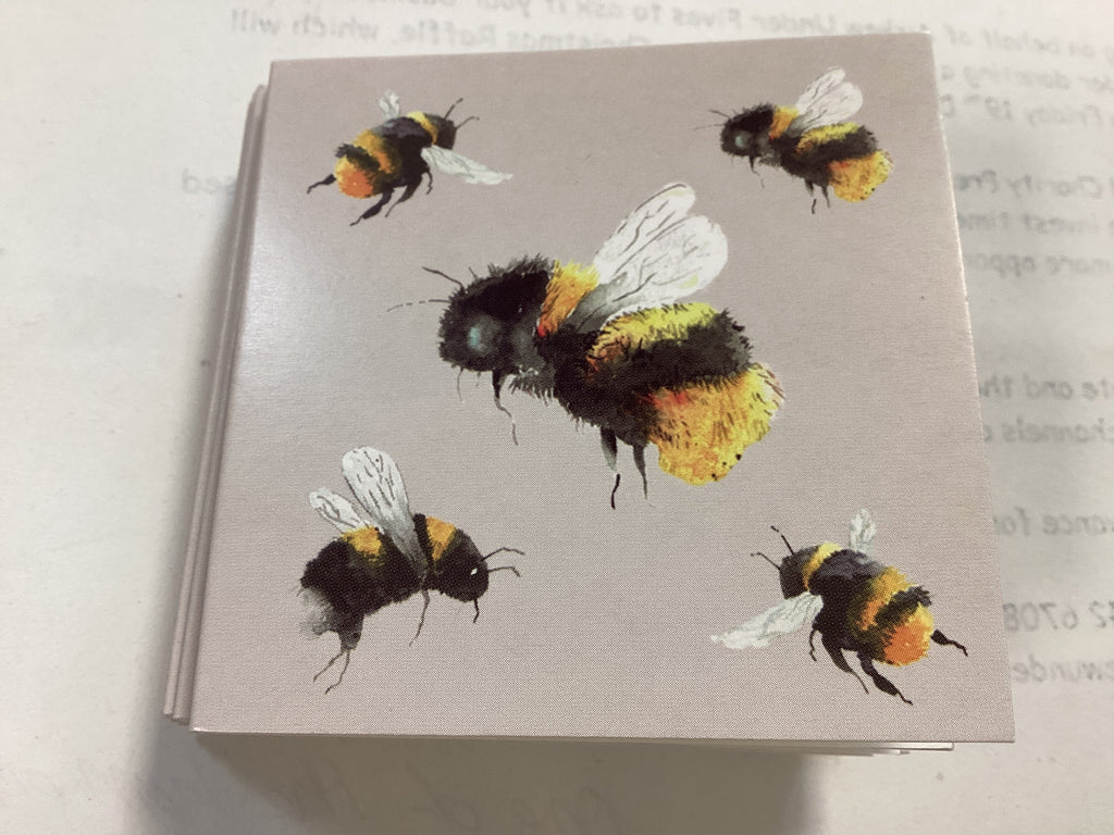 Flat Wrap Bumble Bee - 2 Sheets & Tags - Wrapping Paper Set