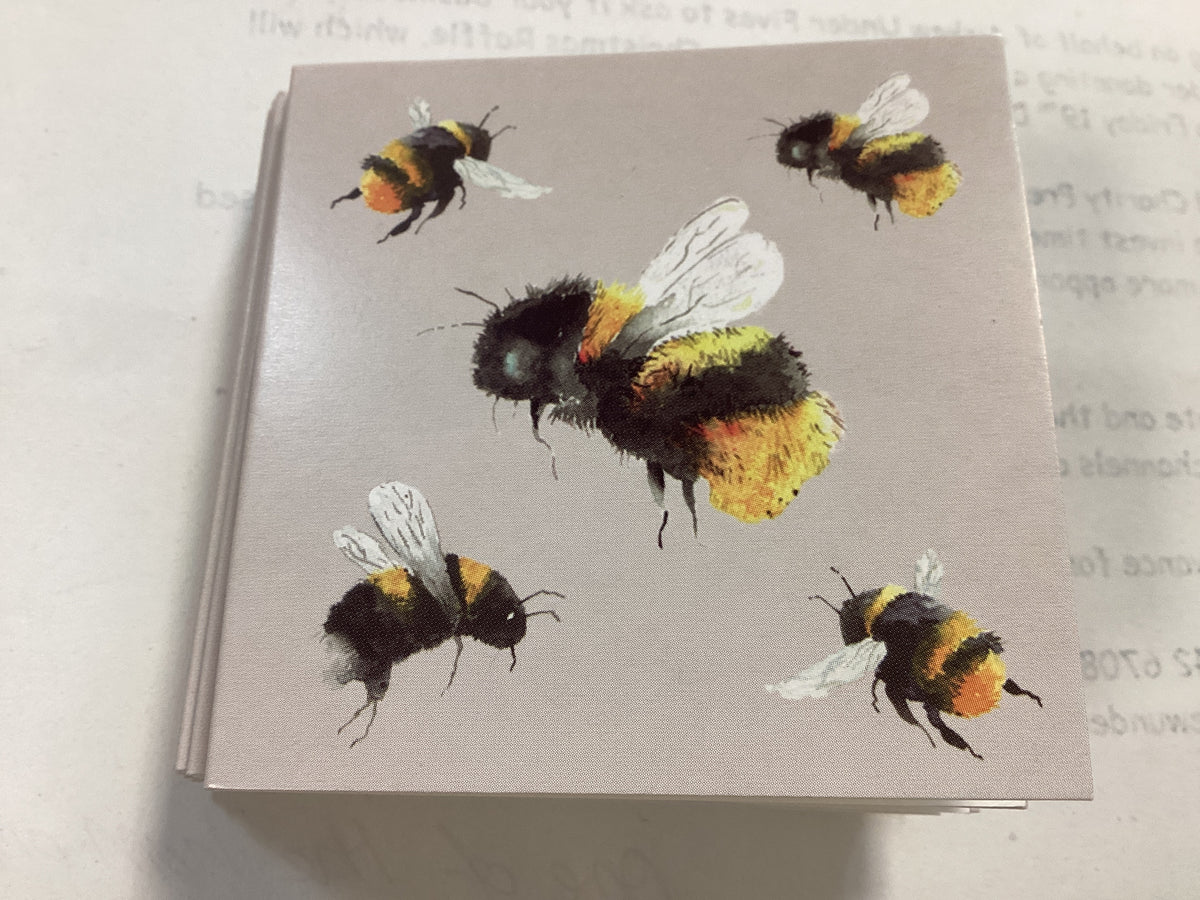 Flat Wrap Bumble Bee - 2 Sheets & Tags - Wrapping Paper Set