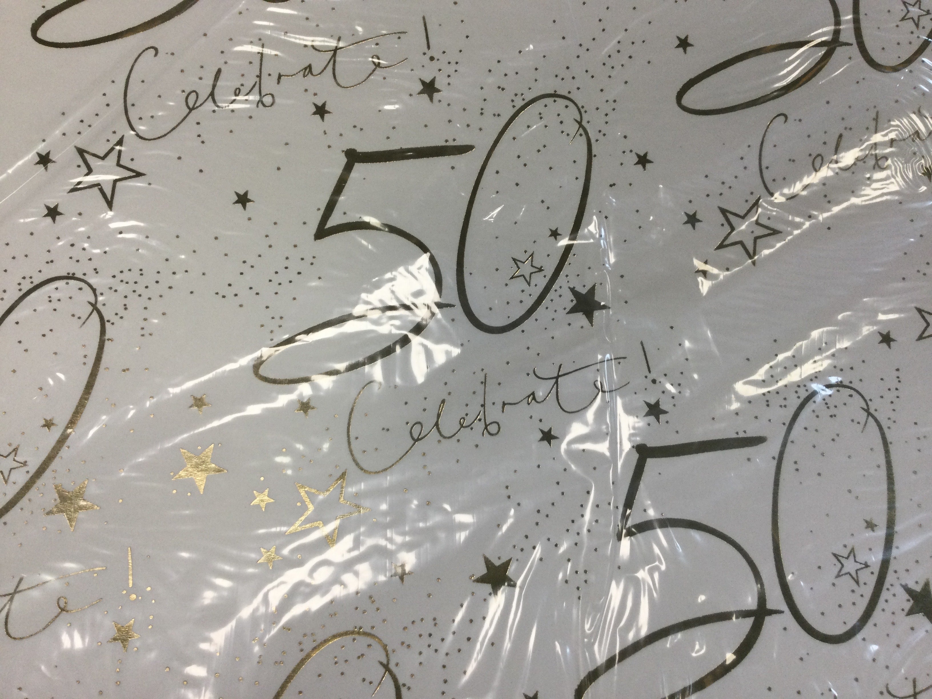 Flat Wrap Celebrate 50 - Wrapping Paper