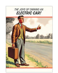 The joys of owning an electric car - Birthday card