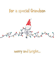 Special Grandson - Christmas card