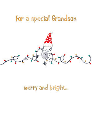 Special Grandson - Christmas card