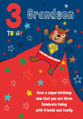 Grandson 3rd Birthday card