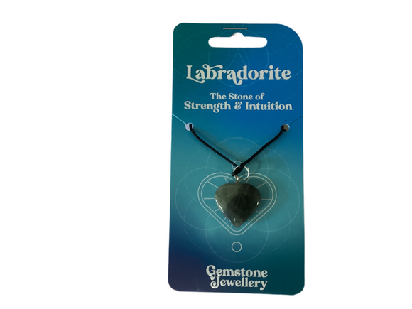 Labradorite heart - Gemstone jewellery