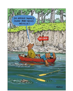 Up the creek - Birthday card