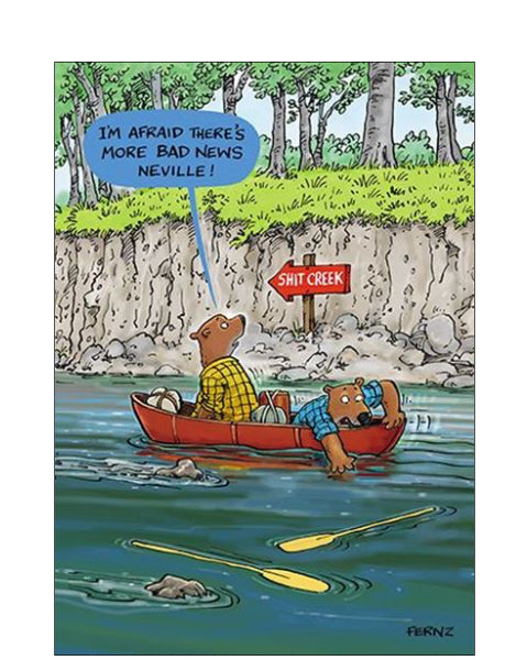 Up the creek - Birthday card