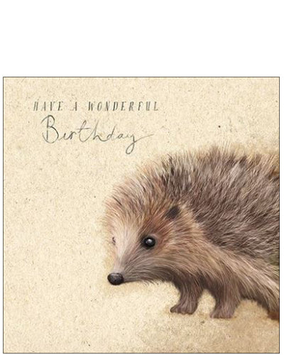 Hedgehog  -  Birthday card