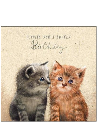 Two Kittens - Birthday Card