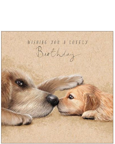 Dog & puppy - Birthday card