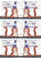 Ginger cat - Alex Clark gift wrap with tags