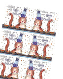 Ginger cat - Alex Clark gift wrap with tags