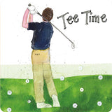 Tee Time Alex Clark coaster - fun gift for golfers