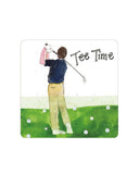 Tee Time Alex Clark coaster - fun gift for golfers