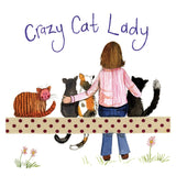 Alex Clark Crazy Cat Lady Coaster – Fun Gift for Cat Lovers