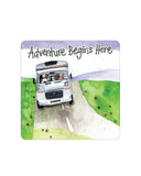 Motor Home Alex Clark coaster - fun gift for caravanners