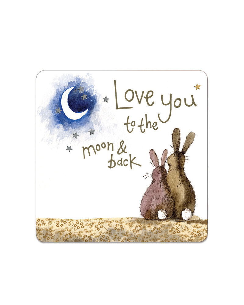 Alex Clark Love You to the Moon and Back - Coaster