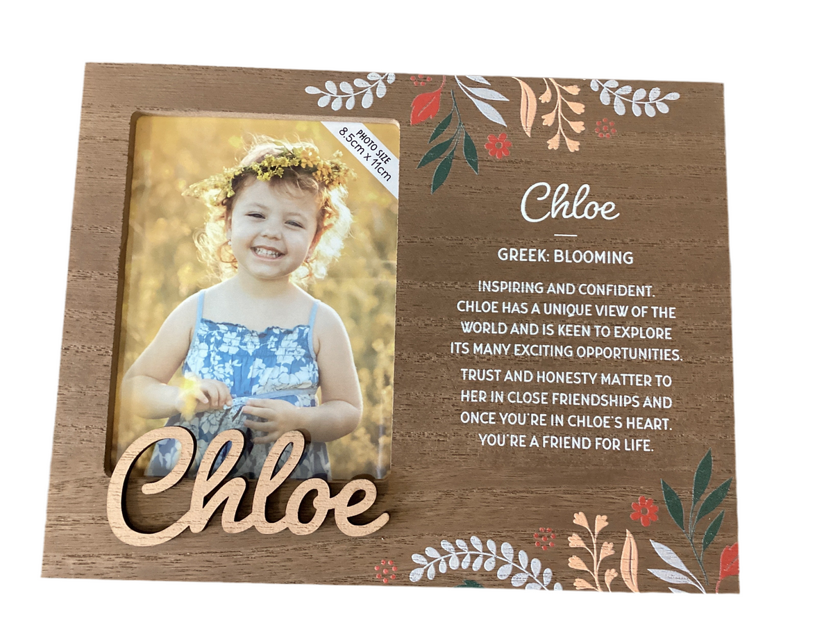 Chloe - Personalised  Kids Picture Frame