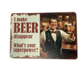 My Superpower... Retro metal sign