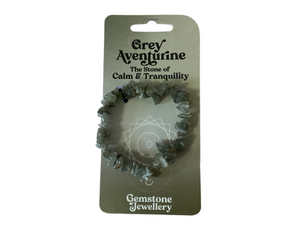 Grey aventurine Bracelet - Gemstone jewellery