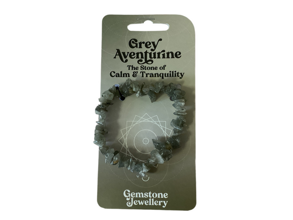 Grey aventurine Bracelet - Gemstone jewellery