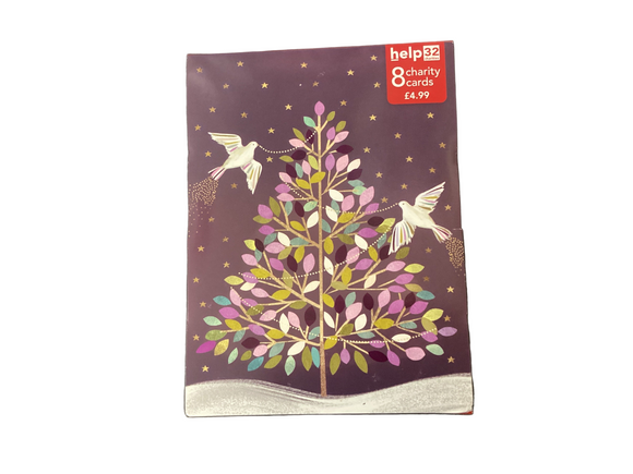 Doves and tree - Pack of 8 Charity Christmas cards