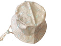 Pink sun hat with white rabbits. 1 - 3 years