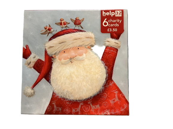 Santa - Pack of 6 Charity Christmas cards