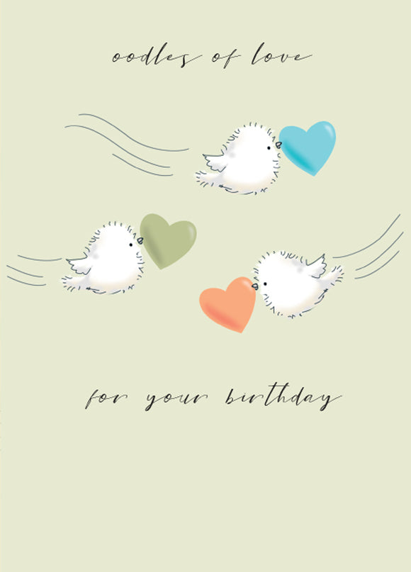 Oodles of love birthday card