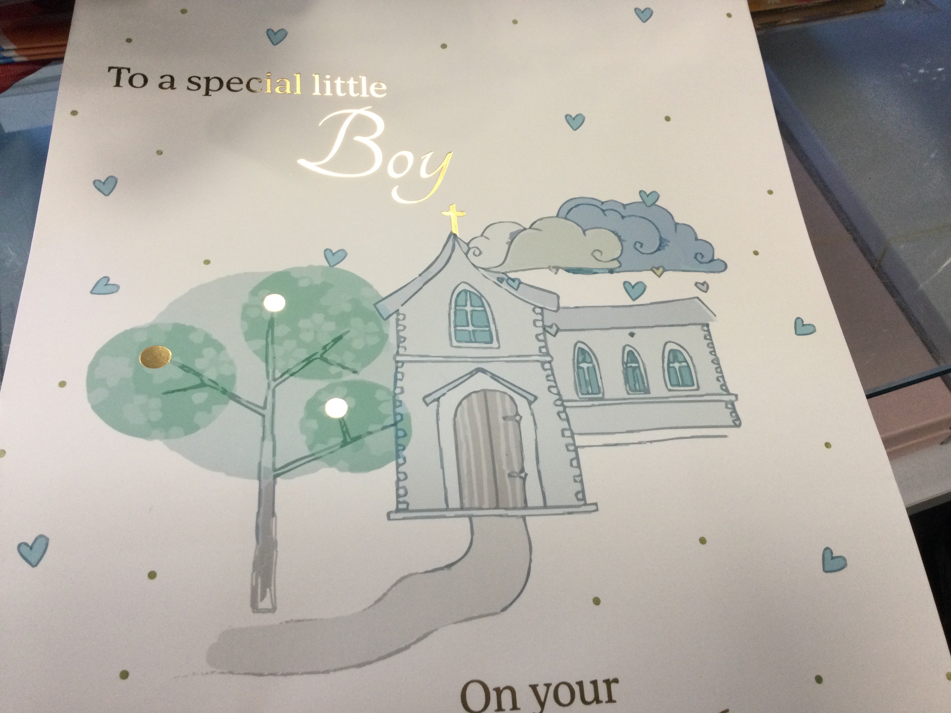 Boy Christening - Large - Gift Bag