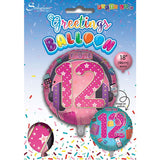 12 - Helium-Filled Balloons Various Designs