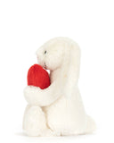 Bashful Red Love heart Bunny - Jellycat London