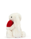 Small Bashful Red Love heart Bunny - Jellycat London