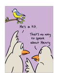 Tit - funny greetings card