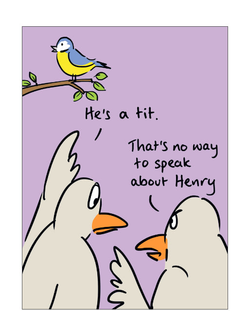 Tit - funny greetings card