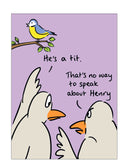 Tit - funny greetings card