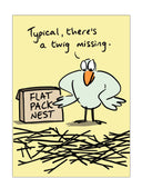 Flat pack nest - funny card