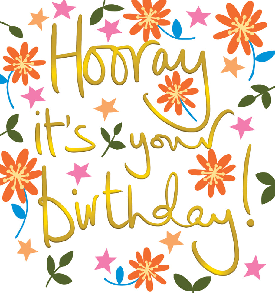 Hooray it's your Birthday card