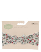 White Santa Christmas Turban Headband - Ziggle Baby