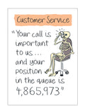 Customer service - funny greetings card