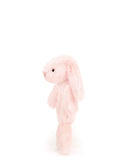 I am Bashful Pink Bunny ring rattle - Jellycat London