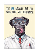 The LAB results are in... - Birthday card