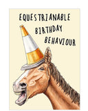 Equestrianable Birthday Behaviour - Birthday card