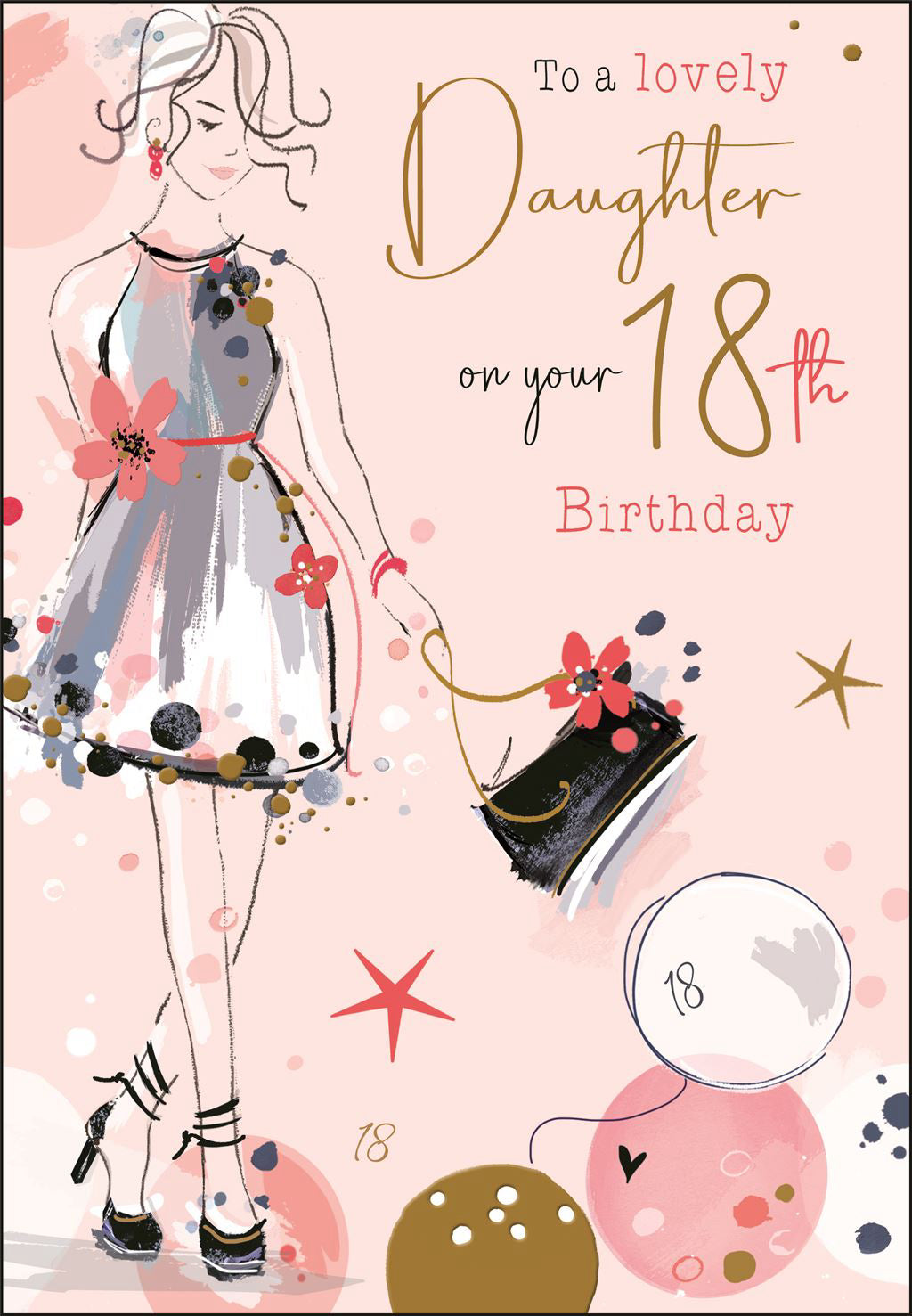 Daughter 18th Birthday card - Jonny Javelin