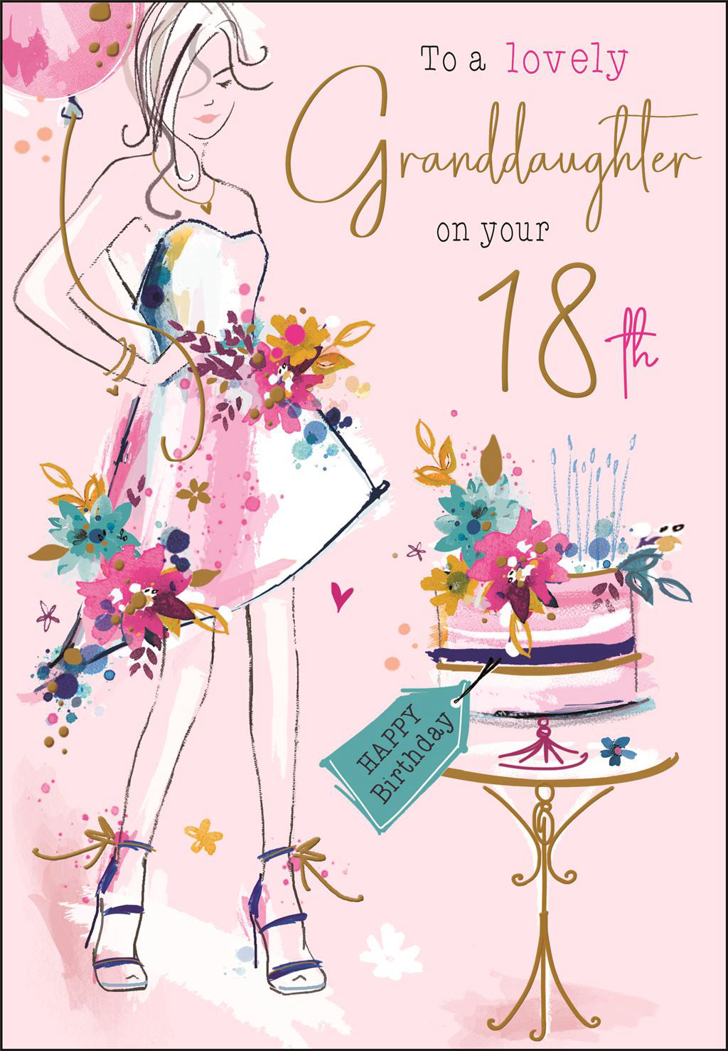 Granddaughter 18th Birthday card - Jonny Javelin