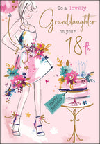 Granddaughter 18th Birthday card - Jonny Javelin