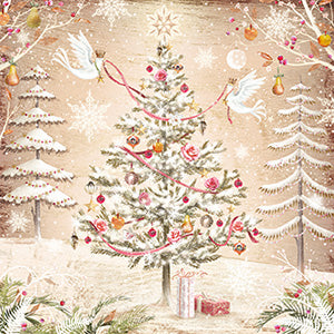 Woodland tree - Box of 12 Christmas cards